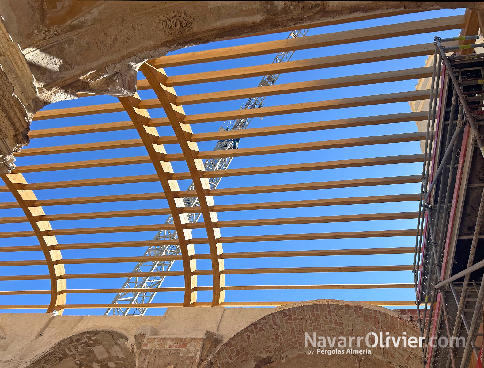 Cubierta en bóveda de madera laminada, Iglesia de San Juan, Lorca, Murcia