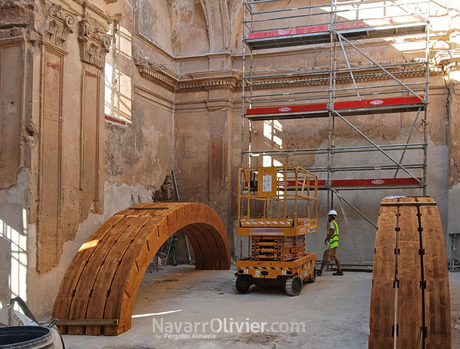 Cubierta en bóveda de madera laminada, Iglesia de San Juan, Lorca, Murcia