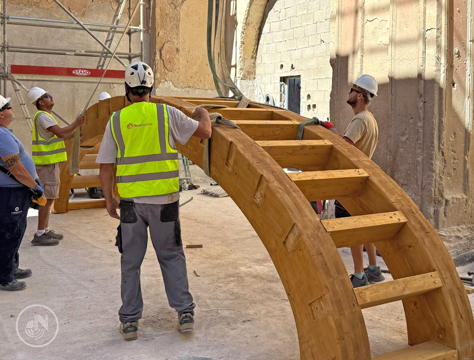 Cubierta en bóveda de madera laminada, Iglesia de San Juan, Lorca, Murcia